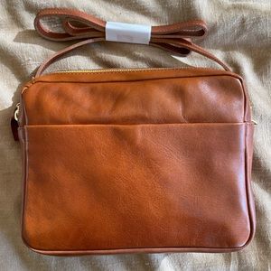 Clare V. Mirabel Brown Tan Handbag